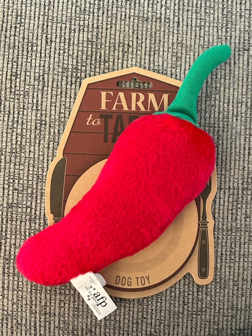 Veggie dog toys NEW mushroom, eggplant, Pepper plush toys - Picture 5 of 11